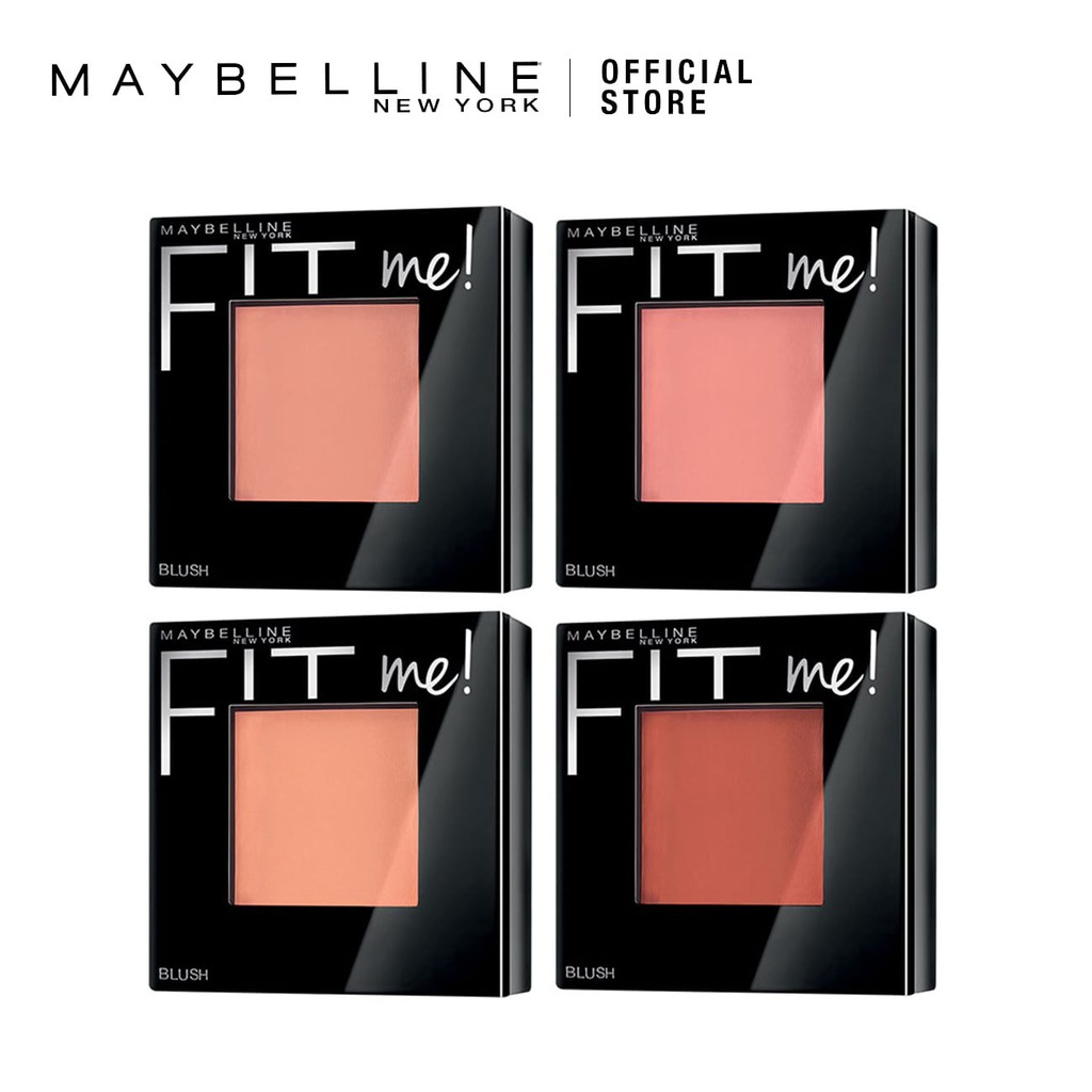 trang điểm nhanh với phấn má hồng Maybelline Fit Me Blush.