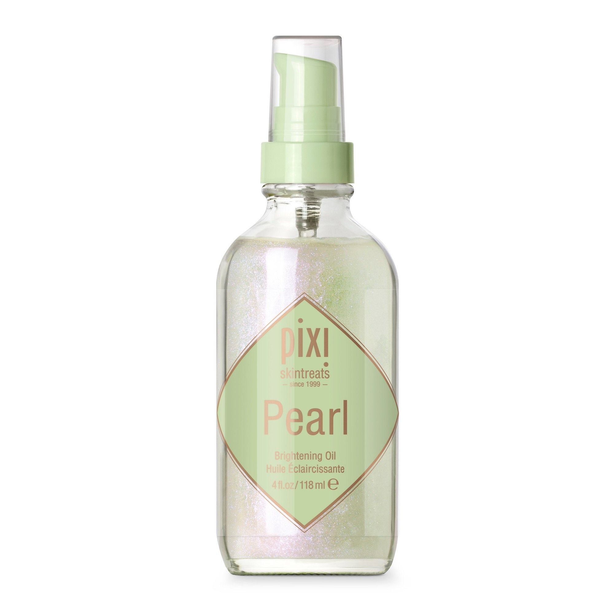 dầu dưỡng sáng da pixi pearl brightening oil chai màu trắng ánh kim 