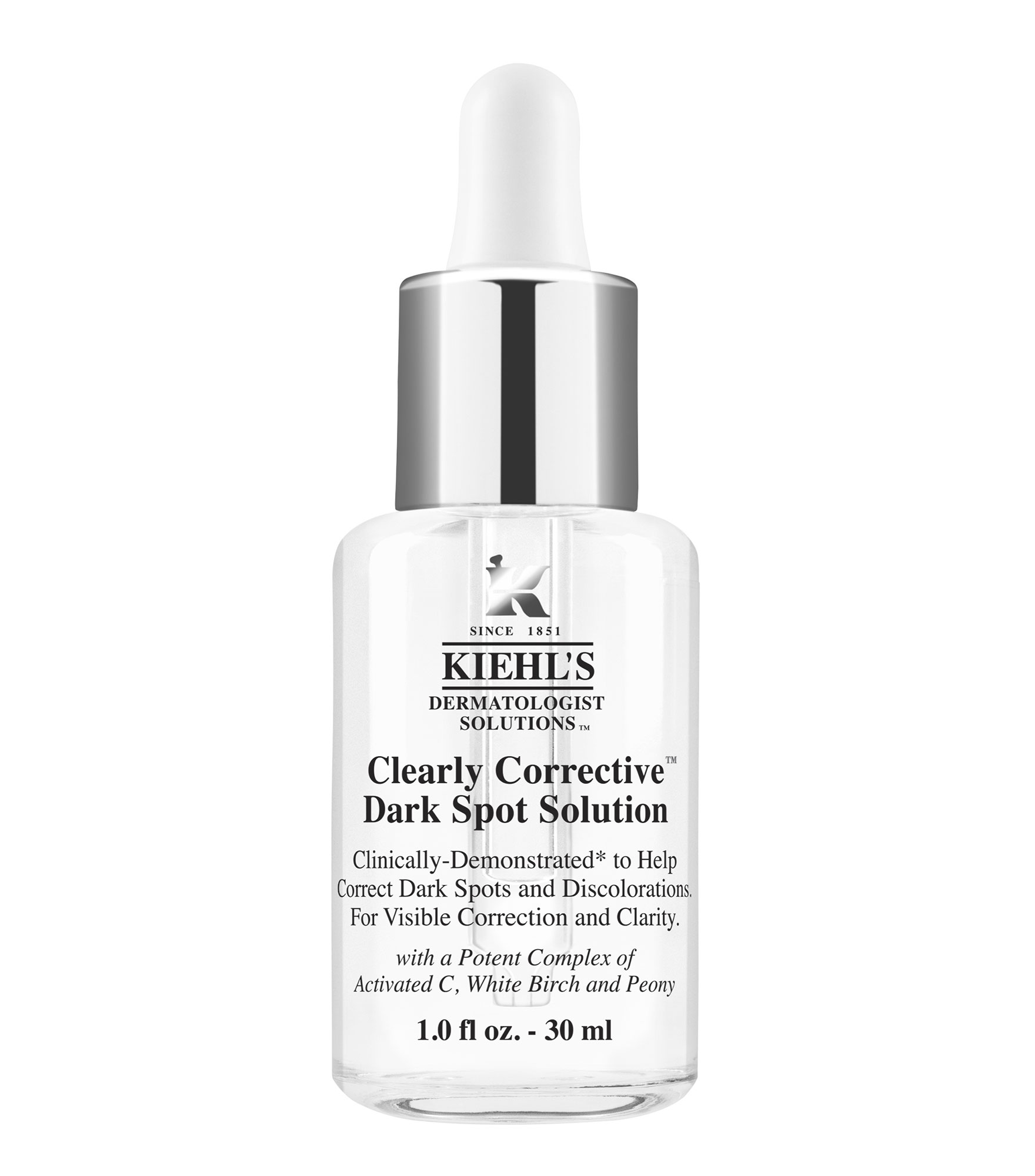  tinh chất dưỡng trắng kiehls clearly dark spot solution chai màu trắng 