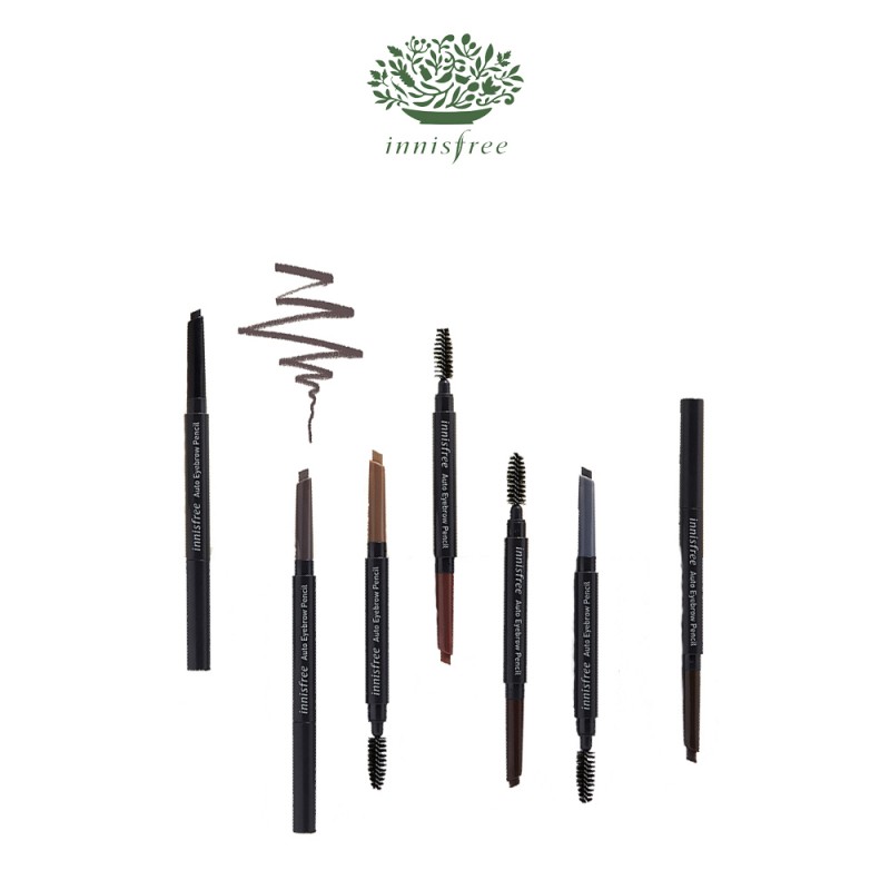 sản phẩm kẻ chân mày Innisfree Auto Eyebrow Pencil có 7 màu