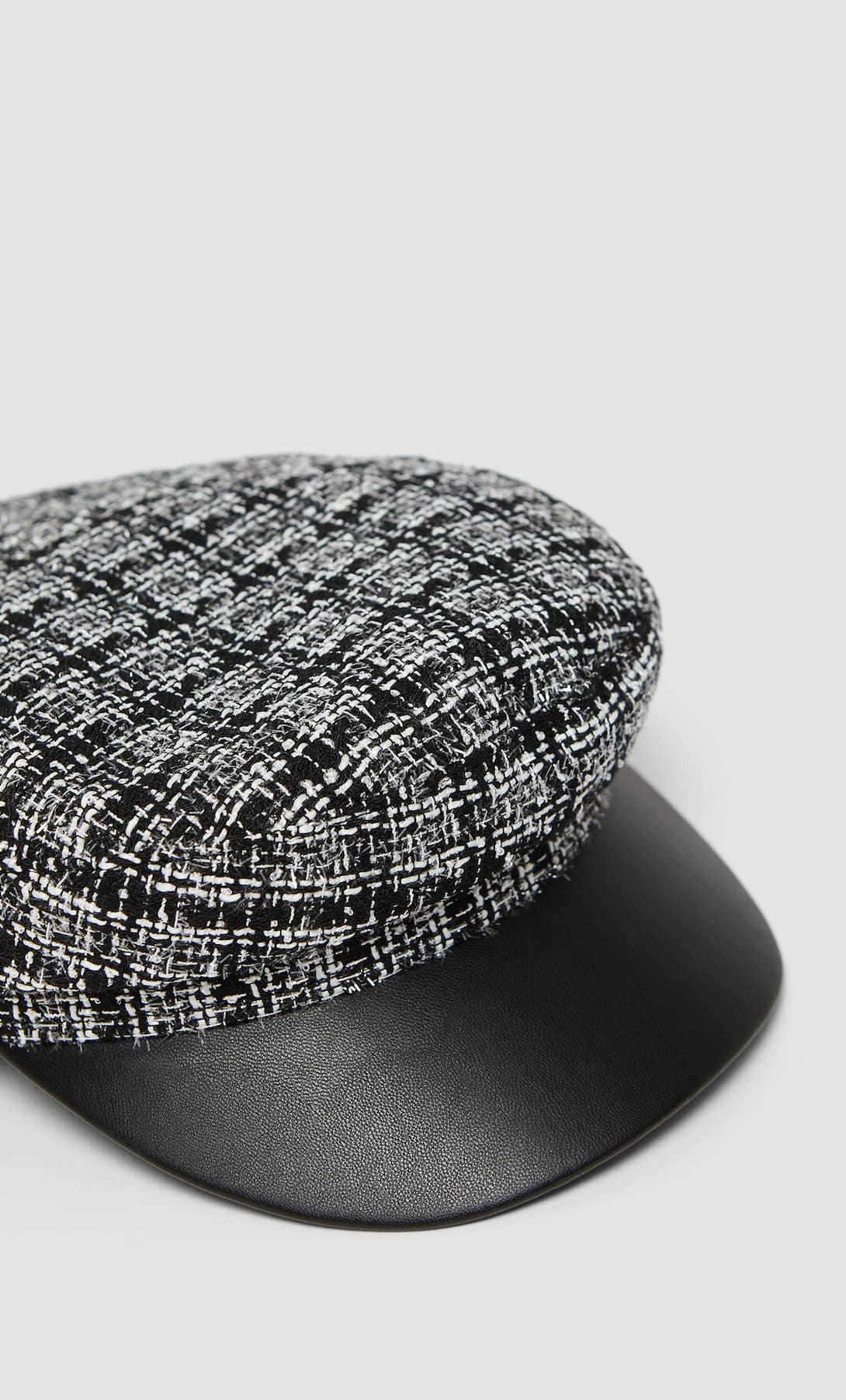 Mũ mùa Đông beret vải tweed