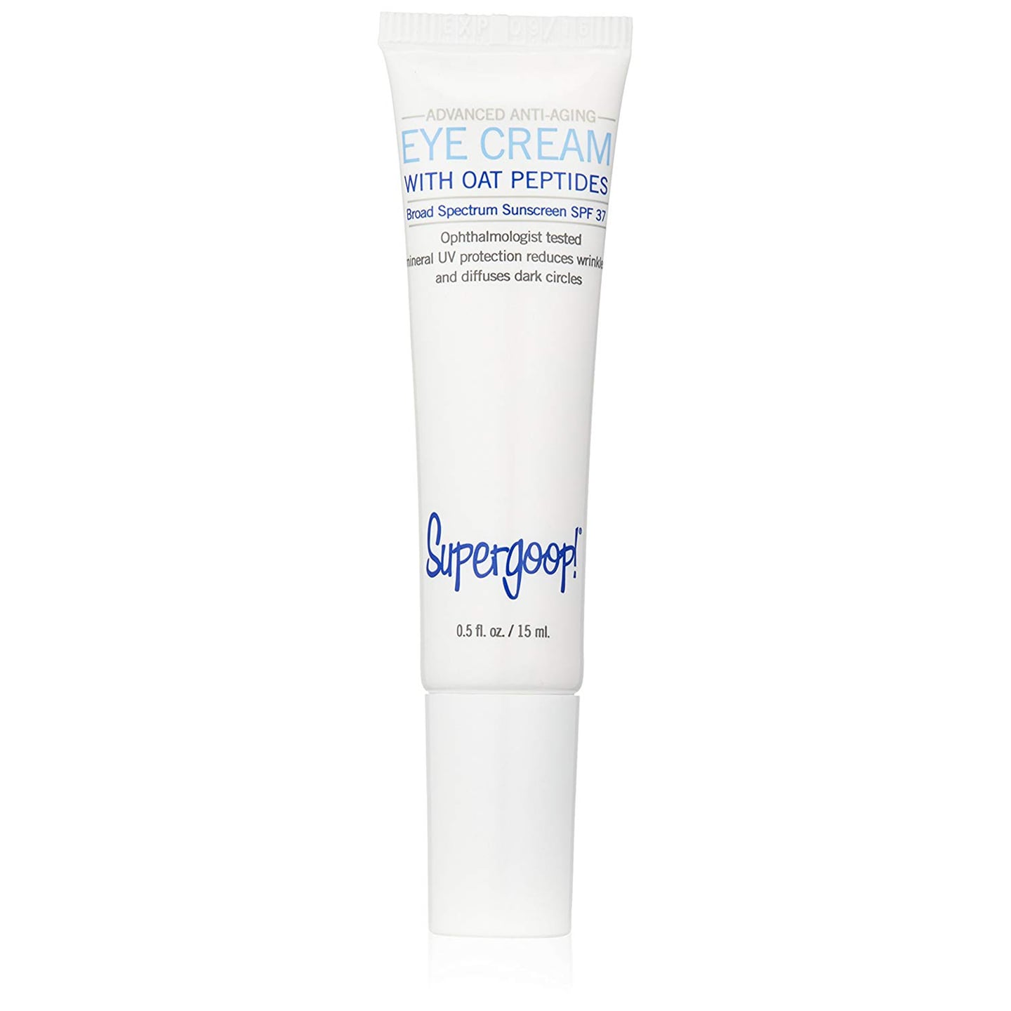 sản phẩm cho vùng mắt Supergoop Advanced Anti Aging Eye Cream Oat Peptide SPF 73. 