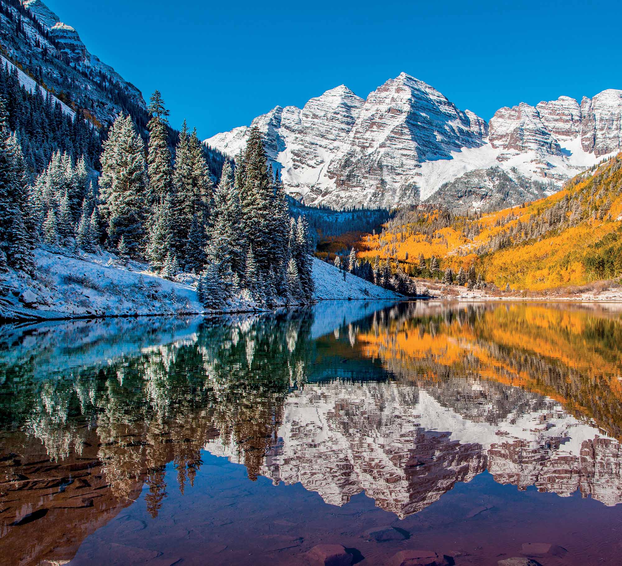 Aspen khung cảnh Maroon Bells