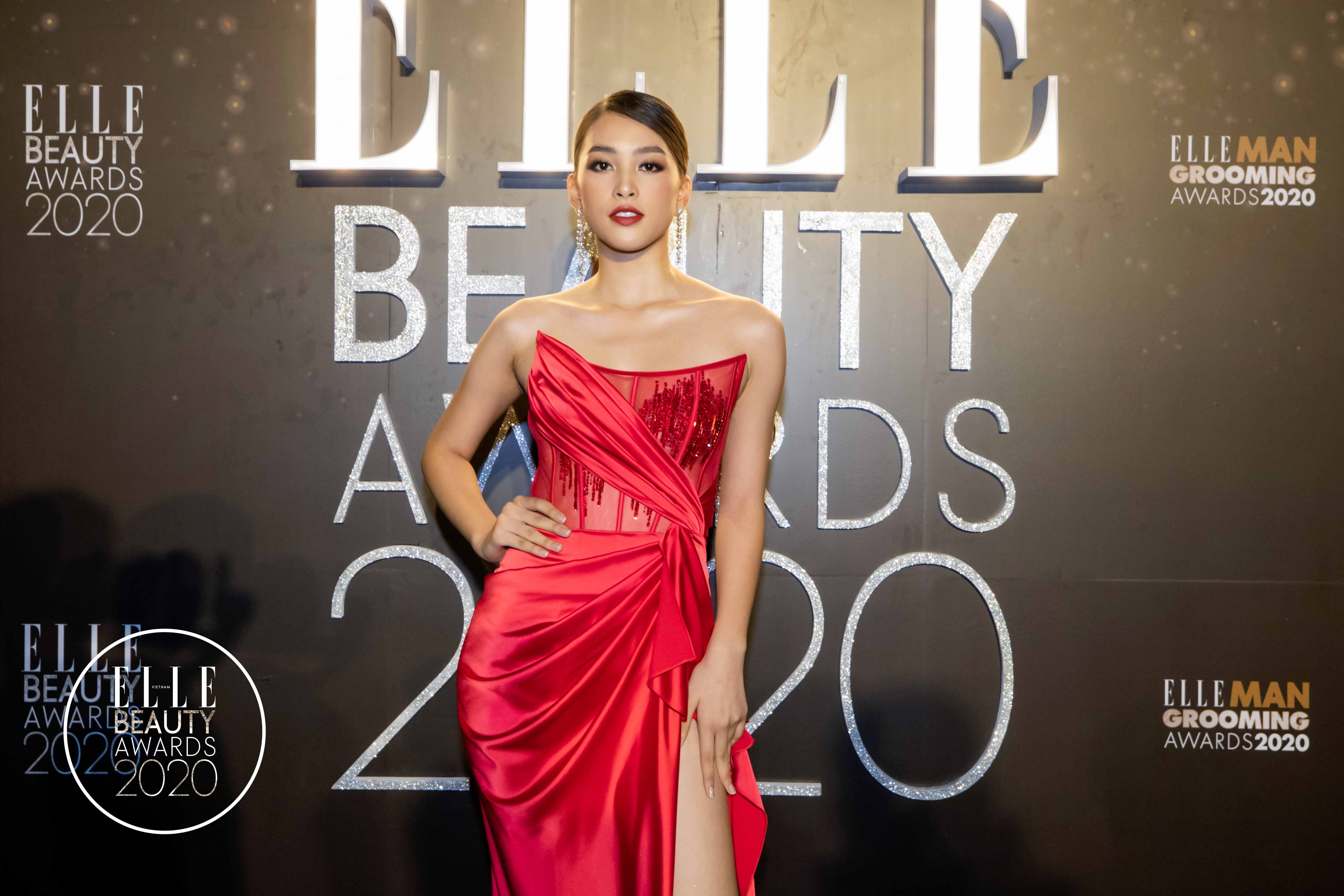 tiểu vy trên thảm đỏ elle beauty awards 2020