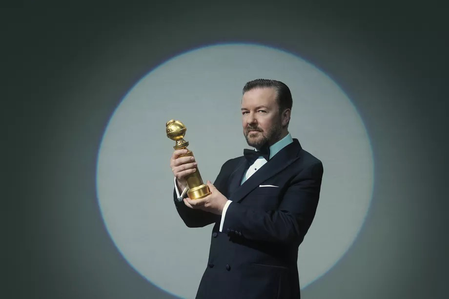 ricky gervais quả cầu vàng 2020