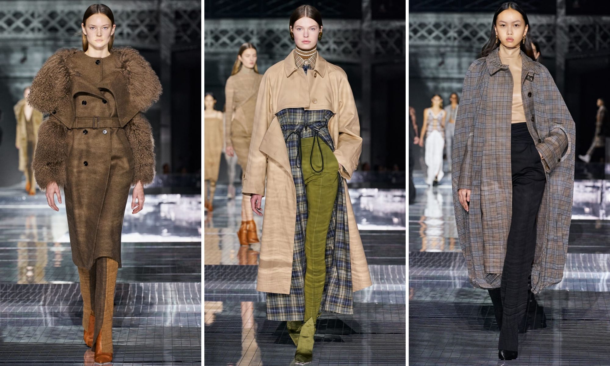 burberry thu đông 2020 trench coat tuần lễ thời trang london