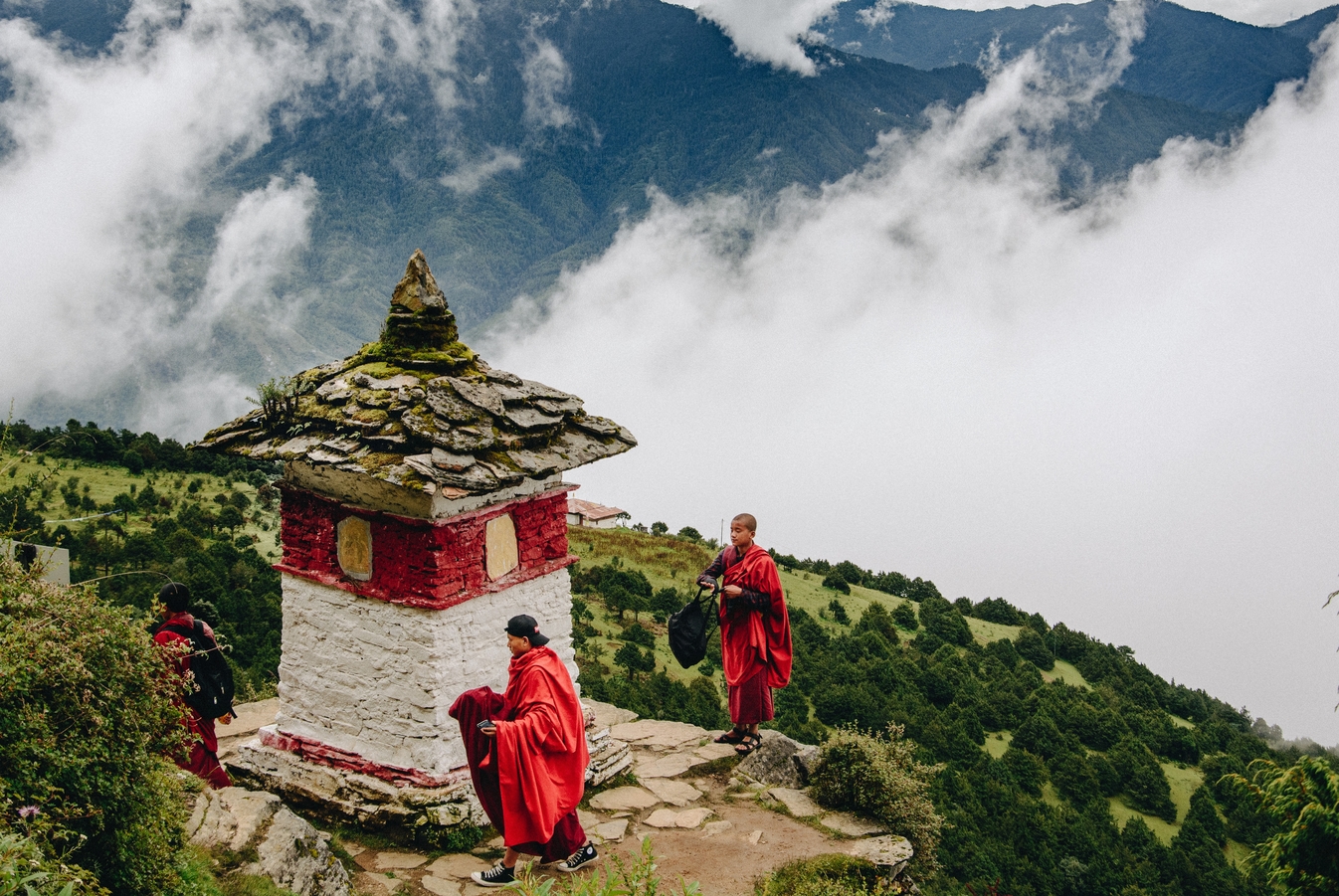 du lich bhutan tren nui