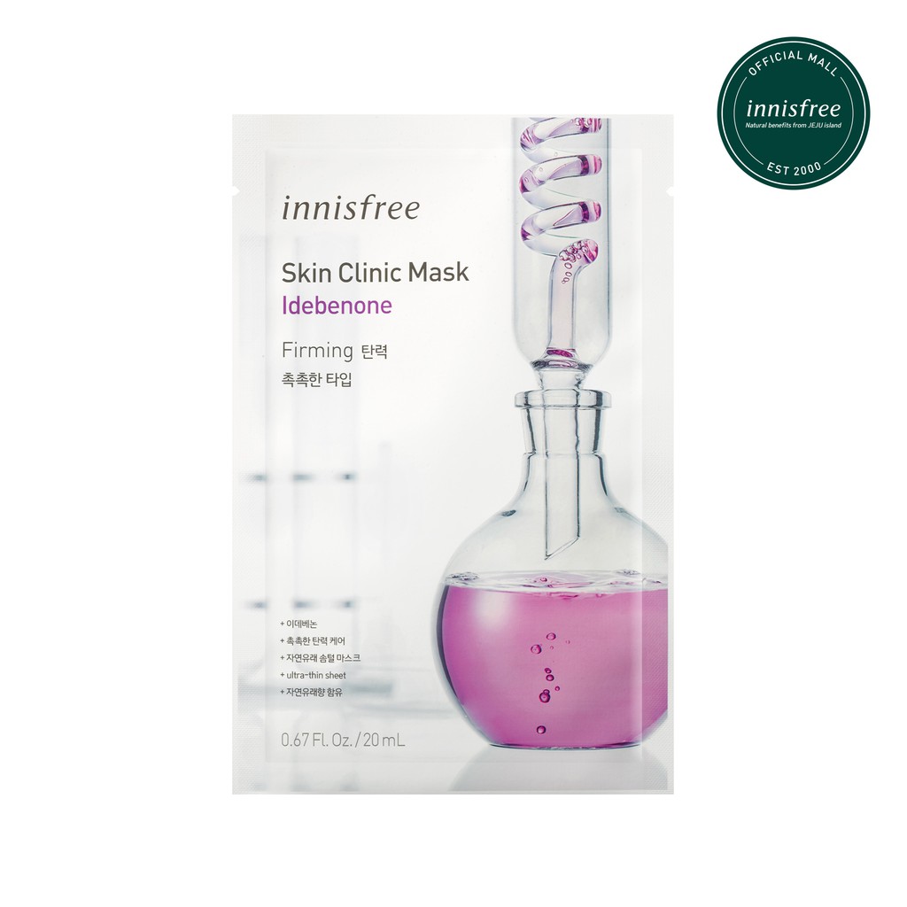 mặt nạ giấy innisfree clinic sáng da idebenone