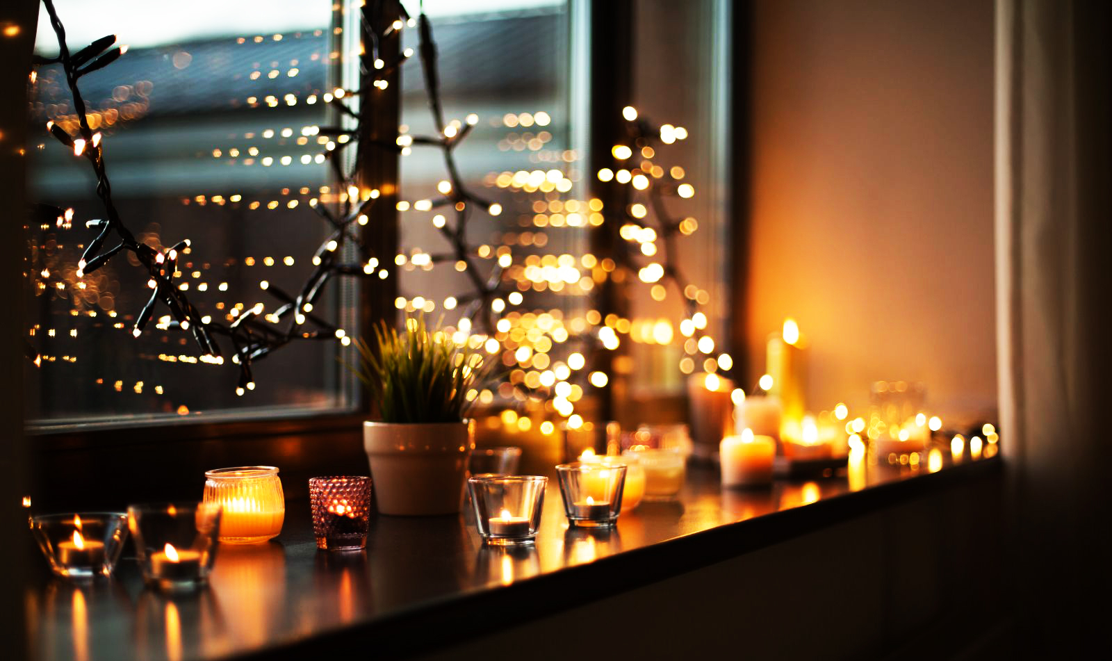 phong cách sống Hygge nến