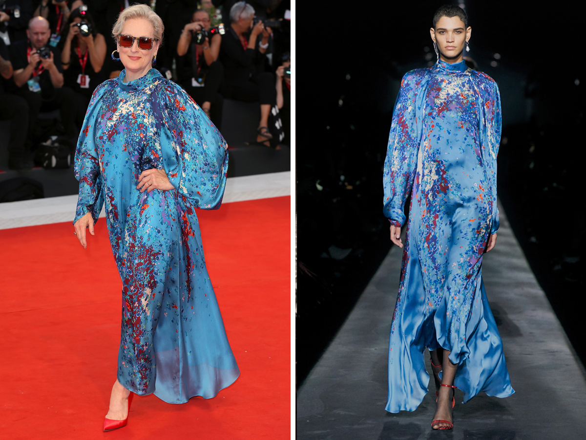 Meryl Streep diện đầm voan hoa Givenchy tại LHP Venice 2019