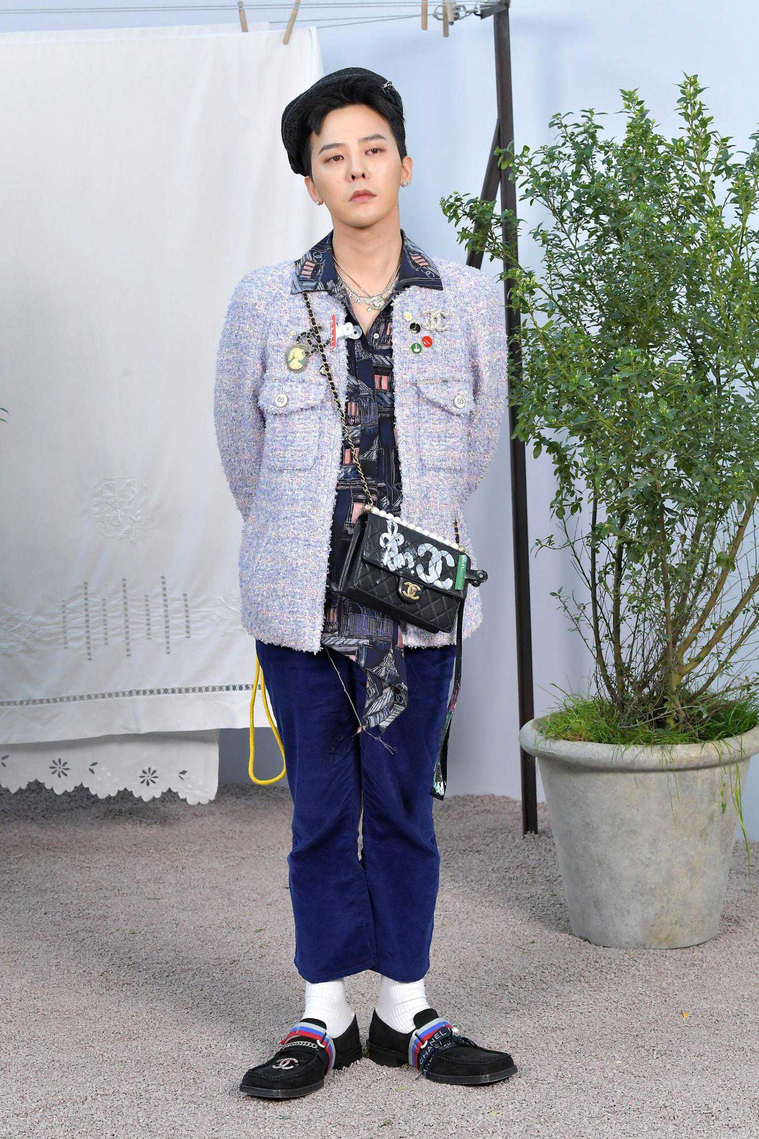 thời trang sao Hàn G-Dragon dự show Chanel