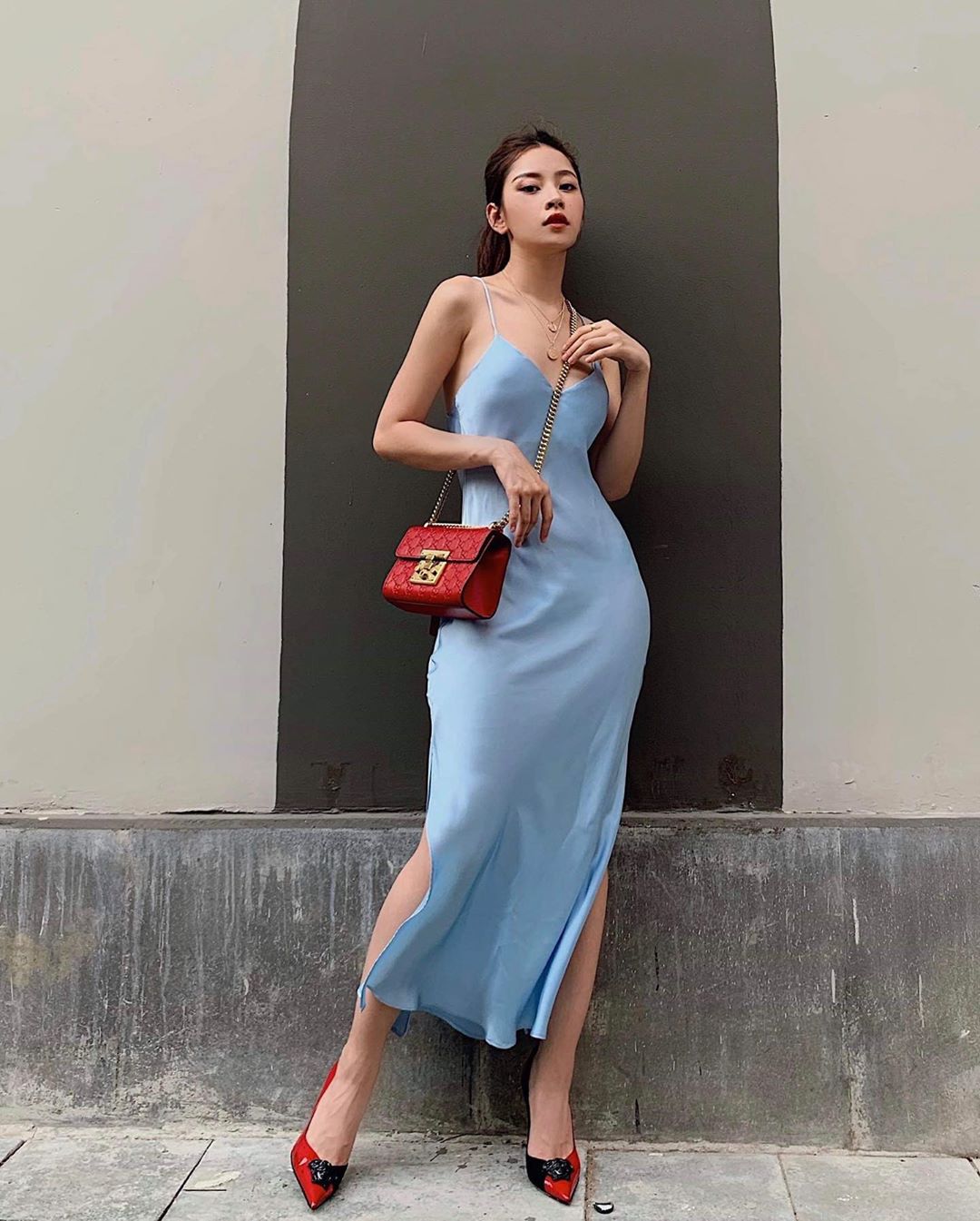 đầm slip dress lộng lẫy cho bữa tiệc tối chi pu