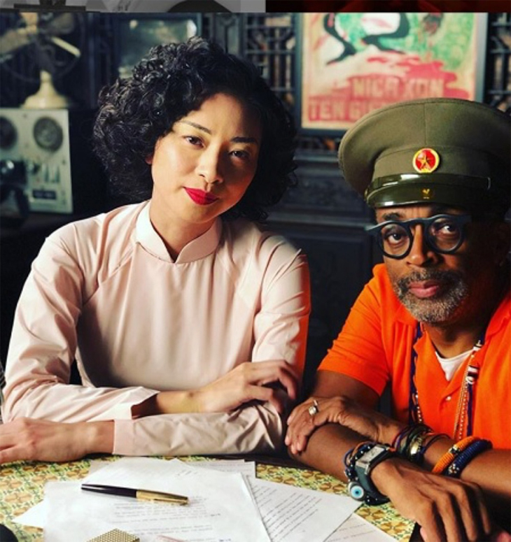 Ngô Thanh Vân và Đạo diễn Spike Lee trên phim trường