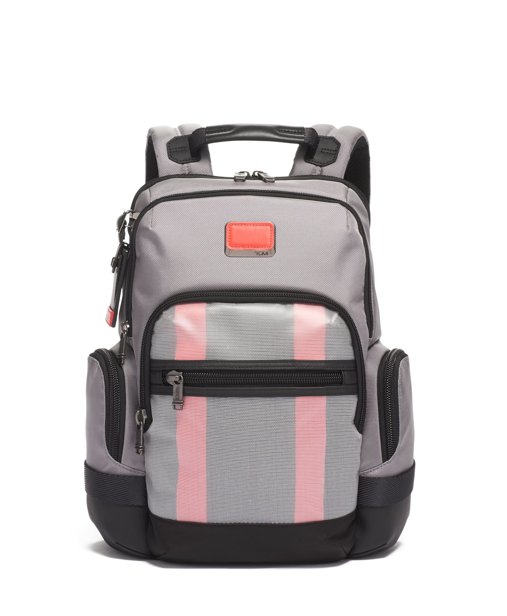 balo TUMI Alpha Bravo Norman Backpack balo màu xám đỏ rực