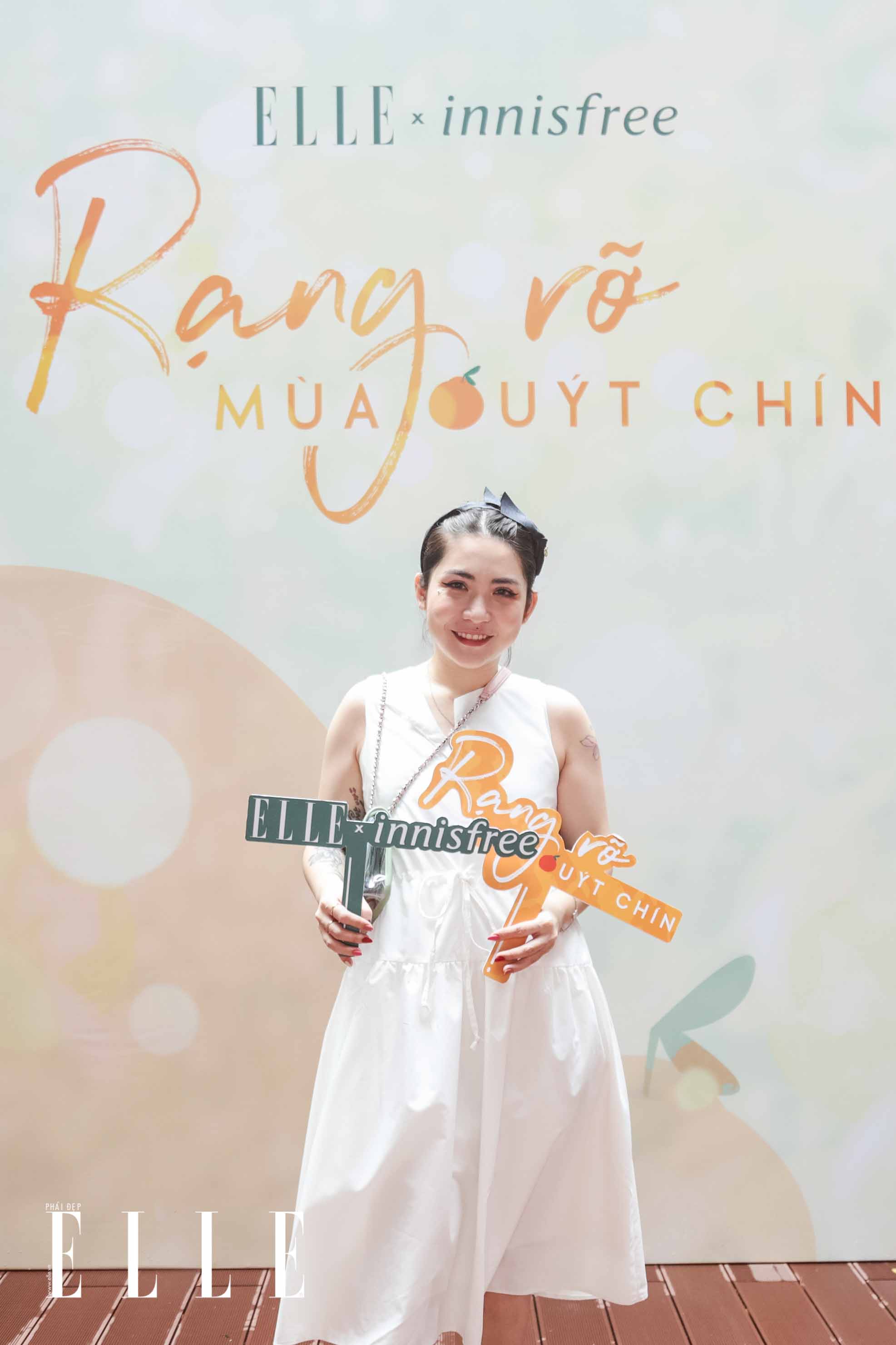 Beauty Blogger Lâm Thúy Nhàn ự kiện workshop rạng rỡ mùa quýt chín của innisfree