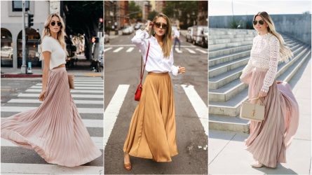 Experiment with 5 styles with pleated skirts