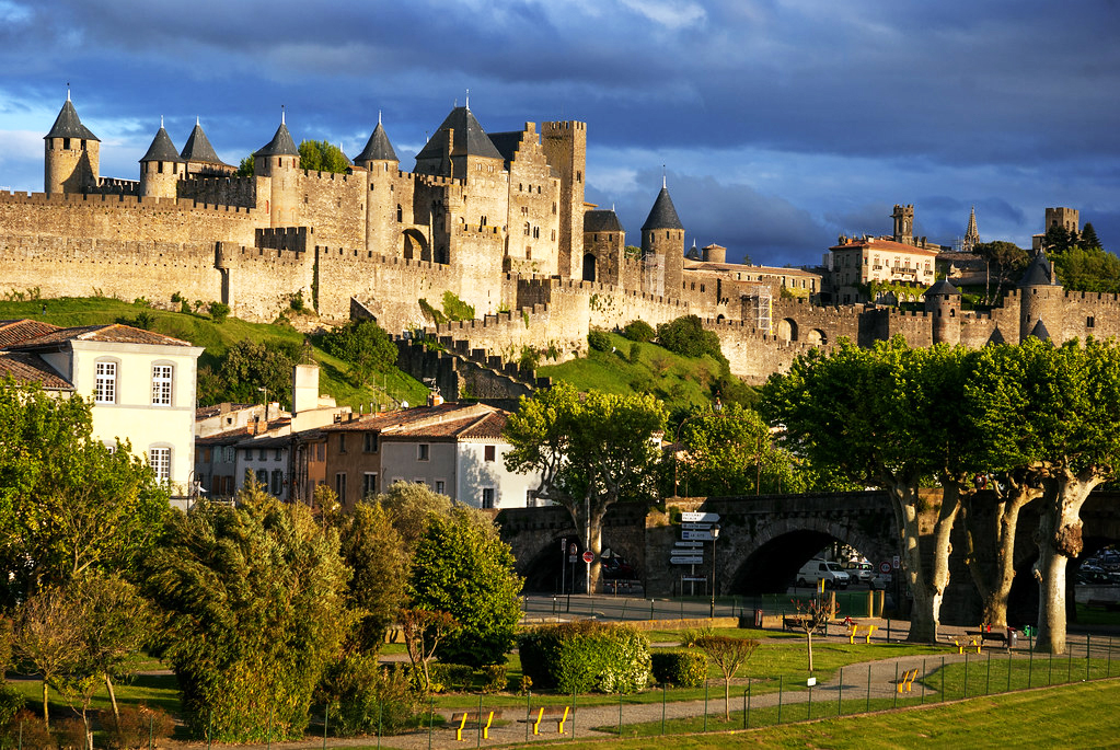 thị trấn Carcassonne, Languedoc nước Pháp