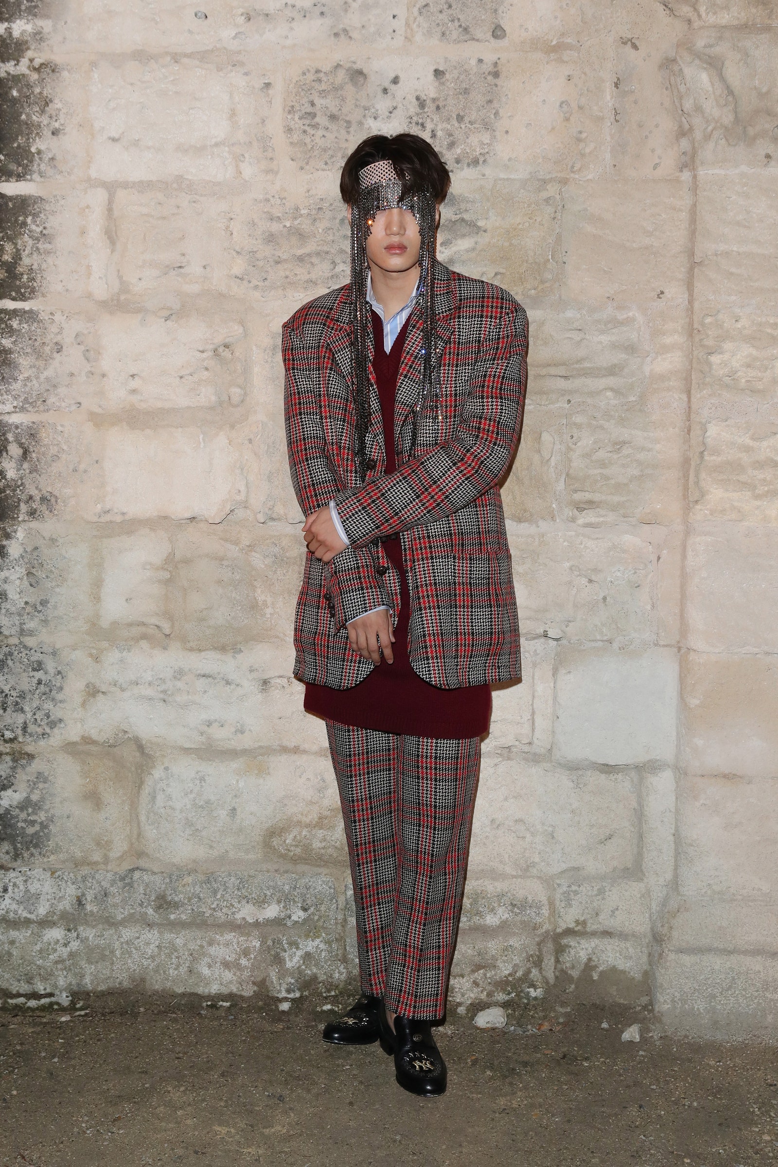 sao kpop Kai (EXO) tại Gucci Resort show 2018