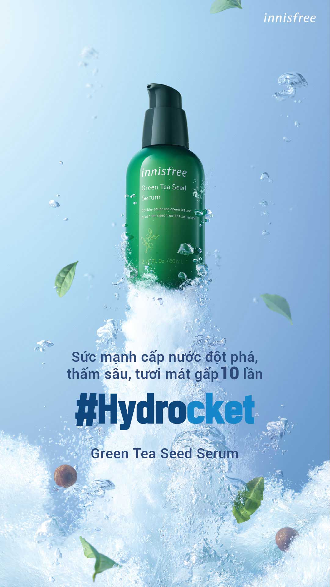 serum giữ ẩm trà xanh innisfree hydrocket