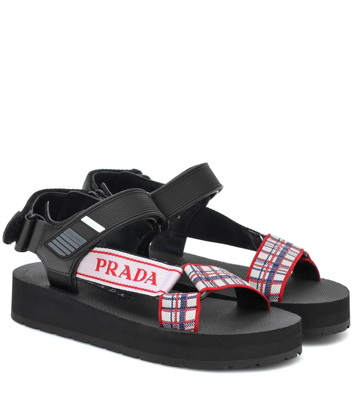 giày sandal nữ đế thô Prada