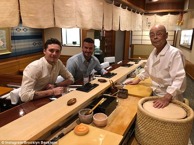 ikigai - Hai cha con David Beckham dùng bữa tại Sukiyabashi Jiro do đích thân ông Jiro Ono đứng bếp