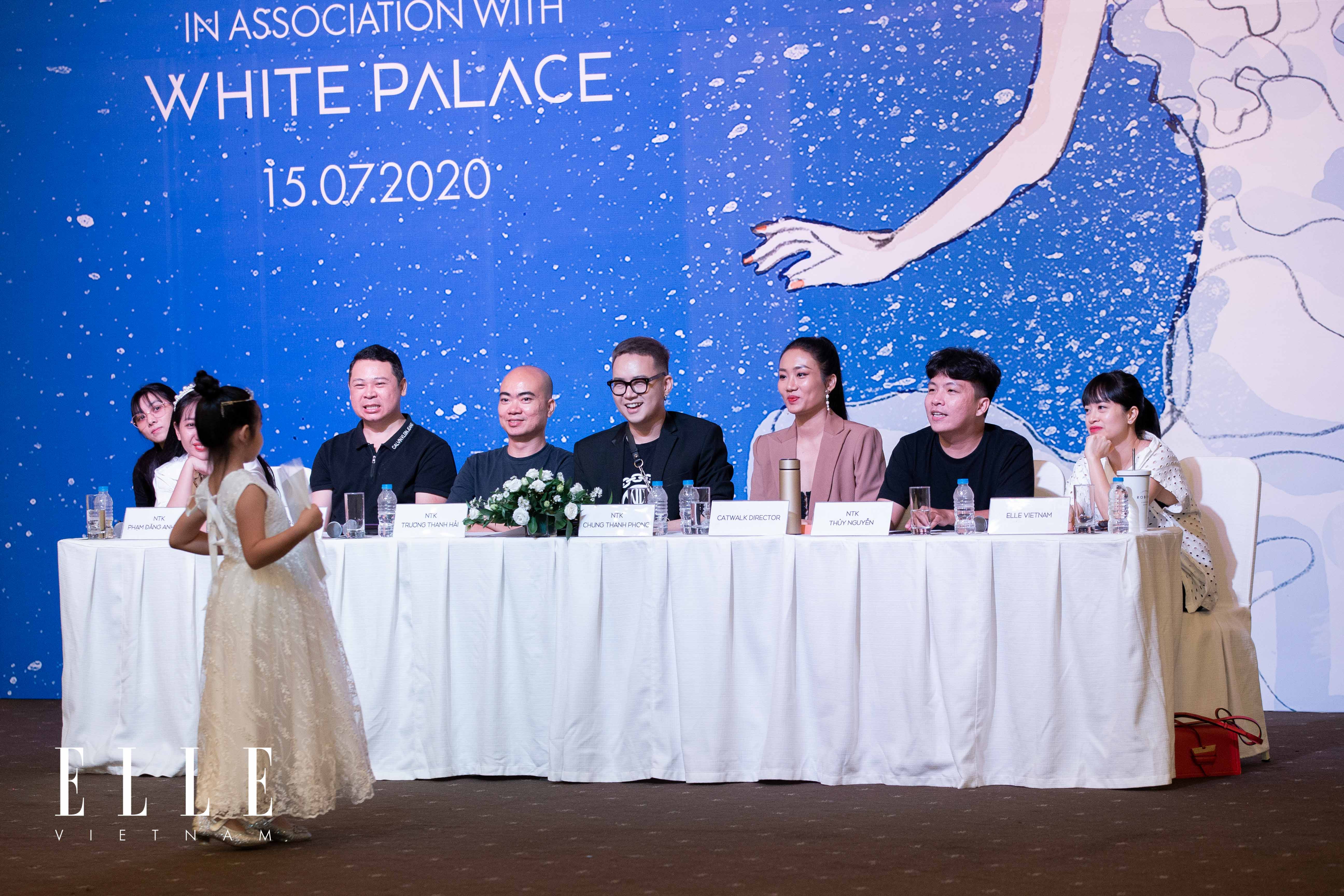 người mẫu nhí tại buổi tuyển chọn cho elle wedding art gallery tại white palace