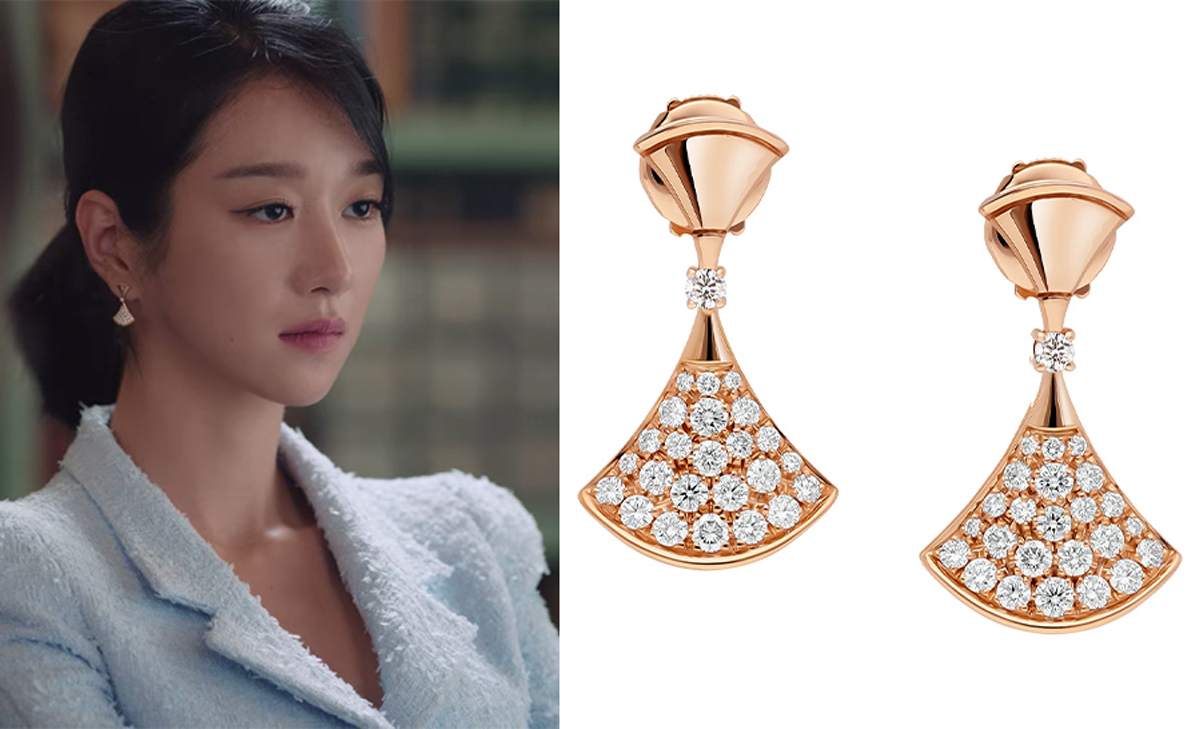 Seo Ye Ji đeo hoa tai BVLGARI trong Điên Thì Có Sao