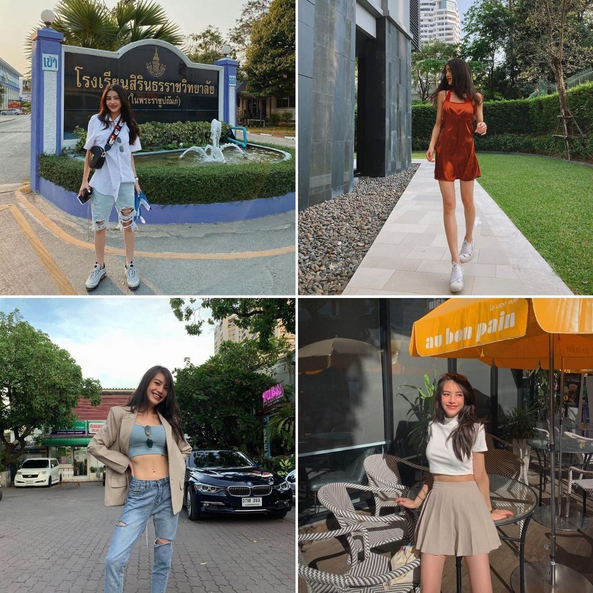 blogger thời trang theo phong cách retro hiện đại Pachabadee Tantaputta