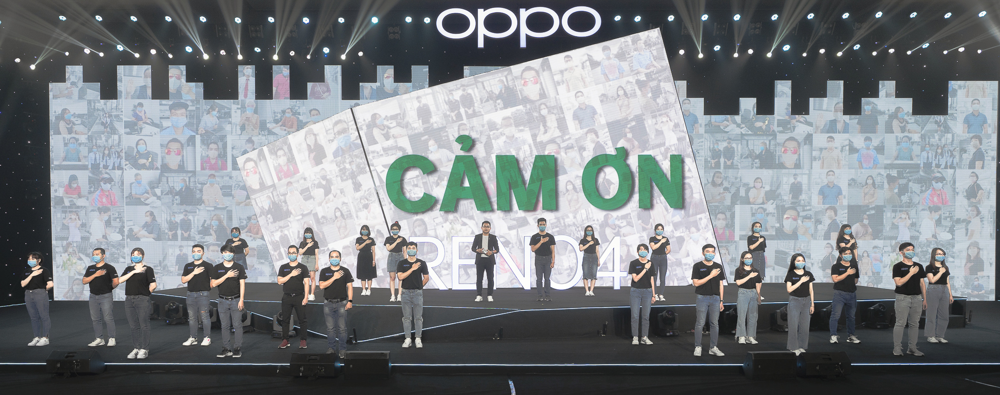 đội ngũ OPPO gửi lời cảm ơn