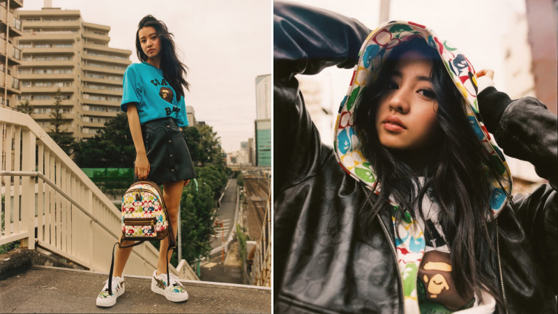 người mẫu koki phong cách thời trang streetwear bst bape x coach 2020