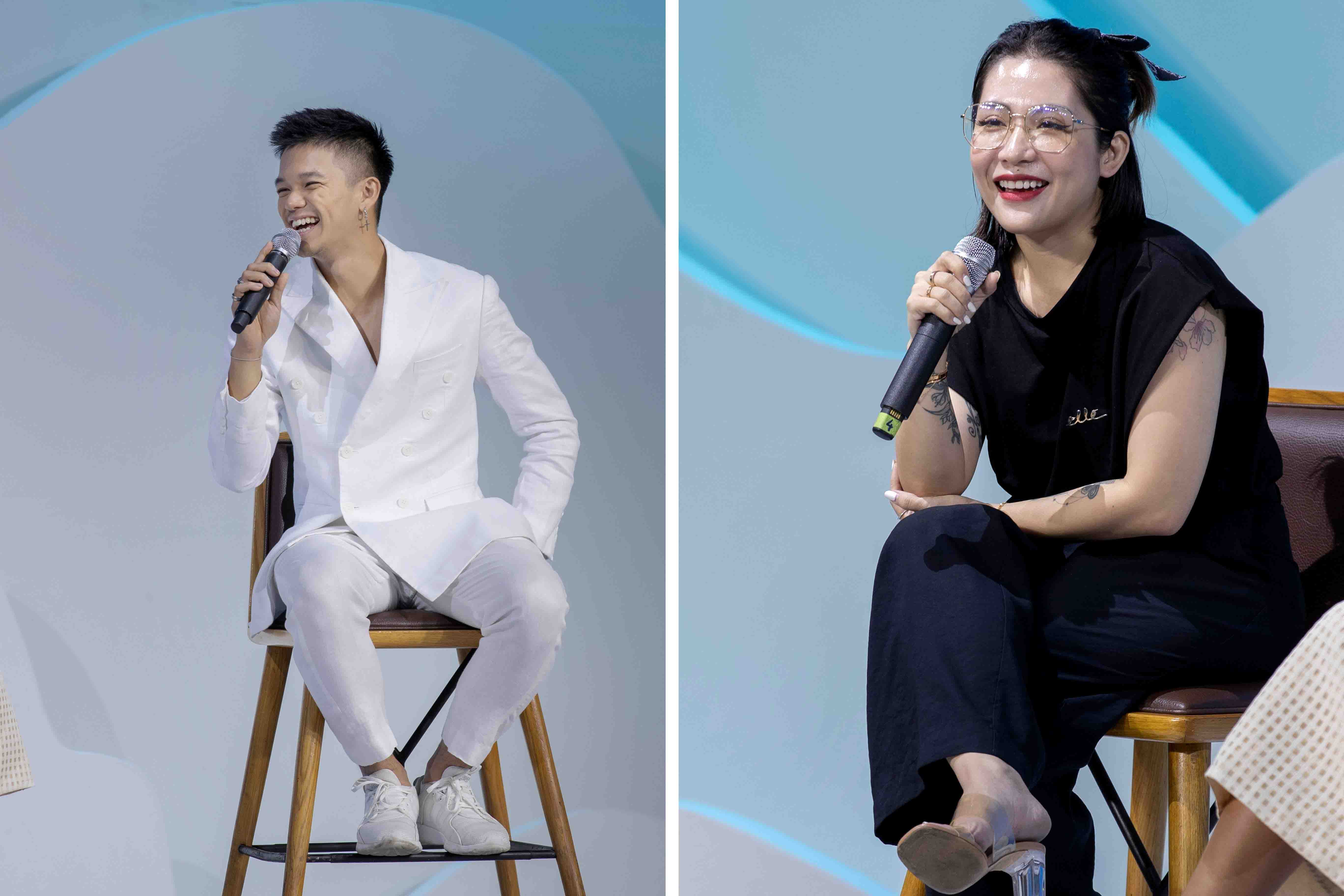 lâm thúy nhàn và trọng iếu trong talkshow