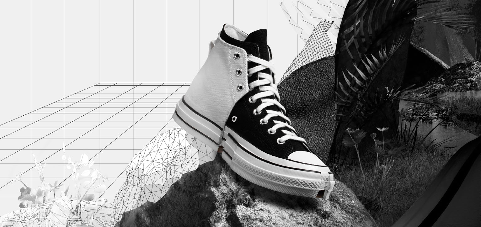 bst converse feng chen wang 2-in-1 phối 2 màu trắng đen