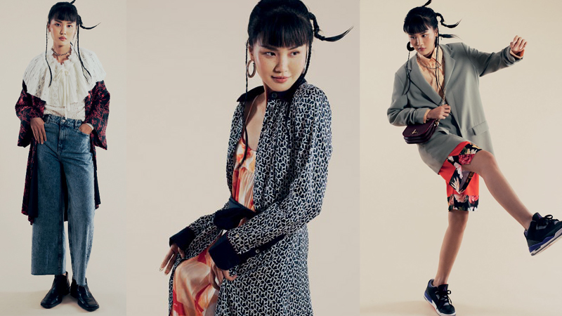 Váy họa tiết trái tim và những bông hoa mùa xuân  sakurafashionvn
