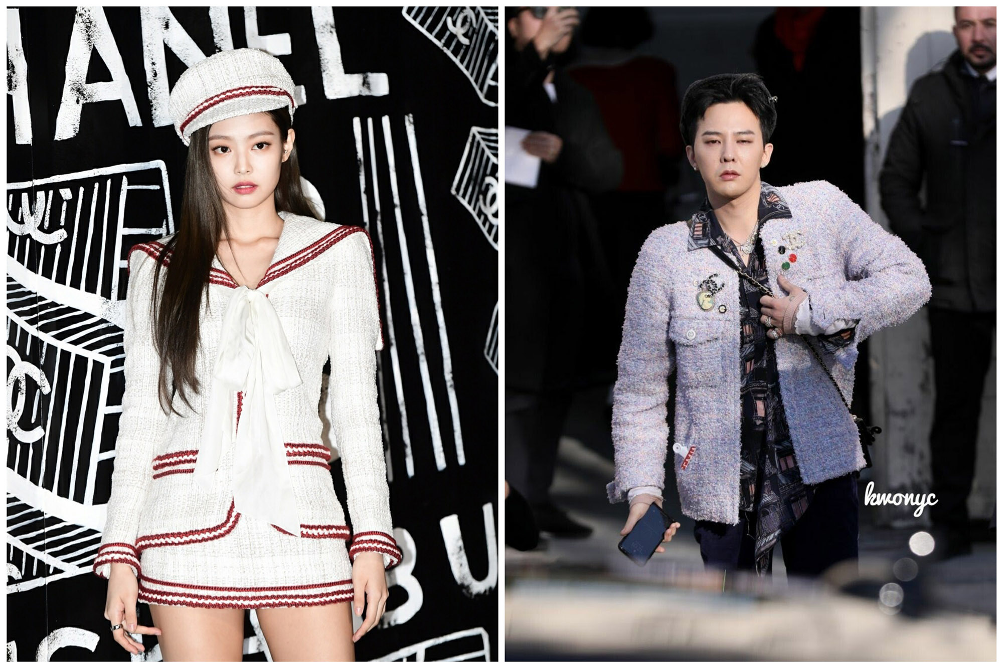 Phong cách thời trang tương xứng giữa Jennie và G-Dragon