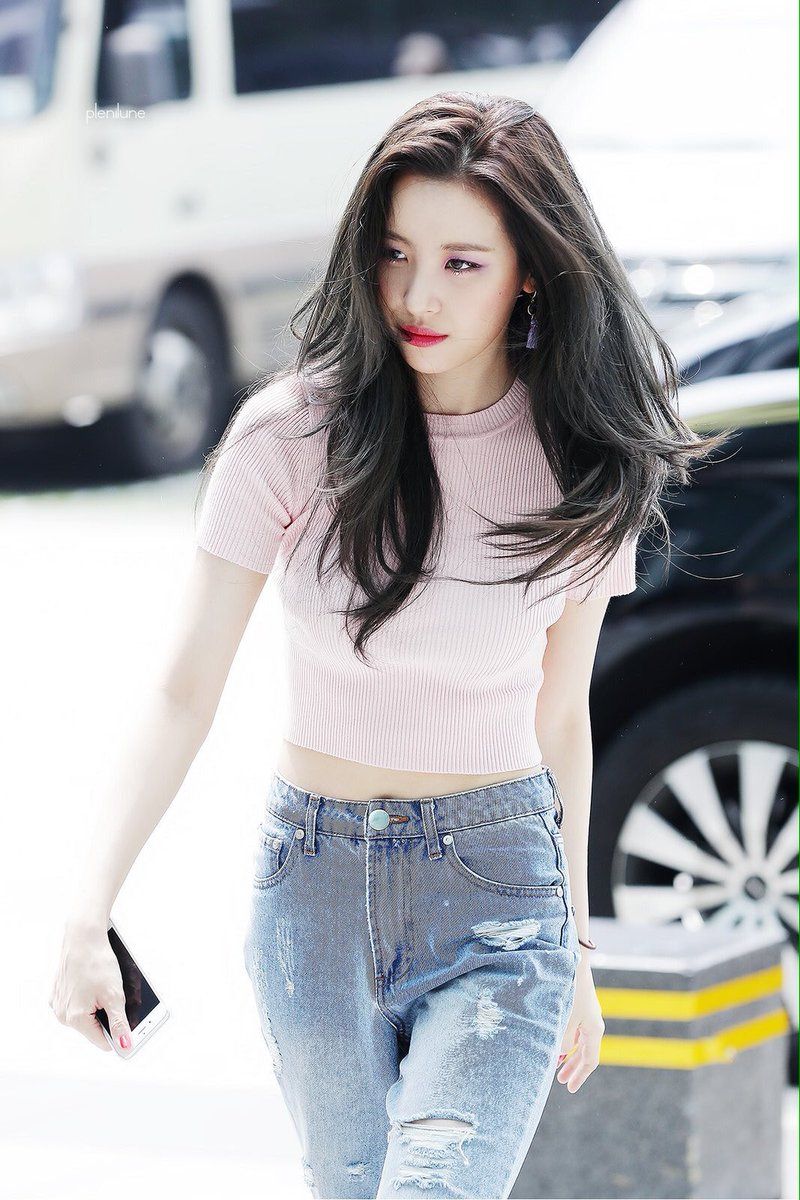 sunmi tóc dày