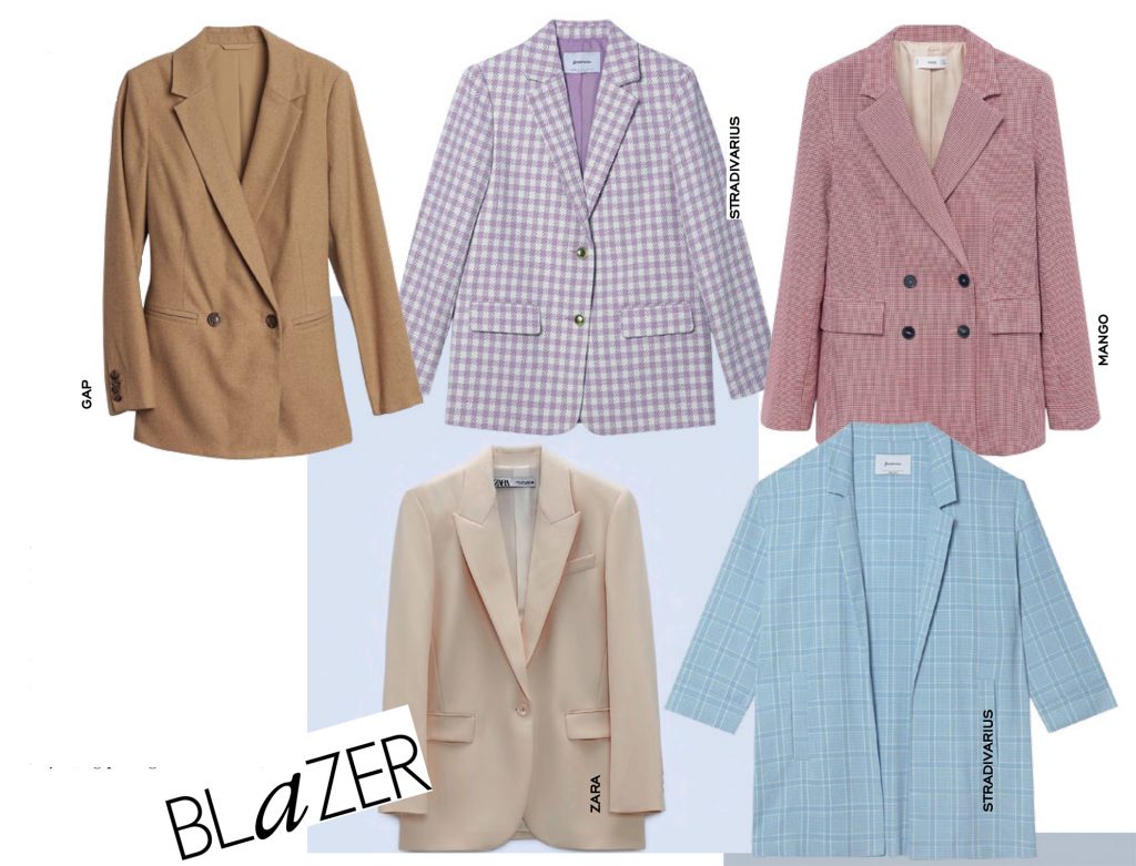 công sở phối với áo blazer