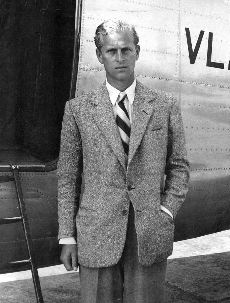 Prince Philip in tweed suit