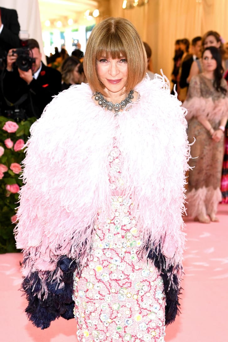 Anna Wintour tổng biên tập Vogue Mỹ tại Met Gala 2019