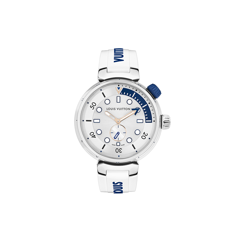 Đồng hồ Louis Vuitton Tambour Street Diver Pacific White