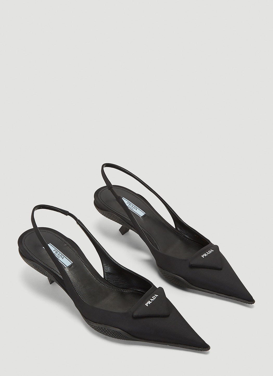 prada x rafs simons slingback in black