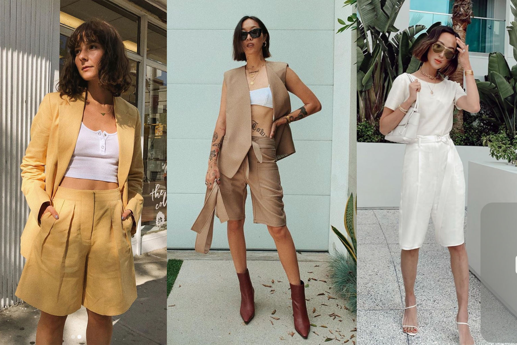 quần shorts lửng bermuda street style