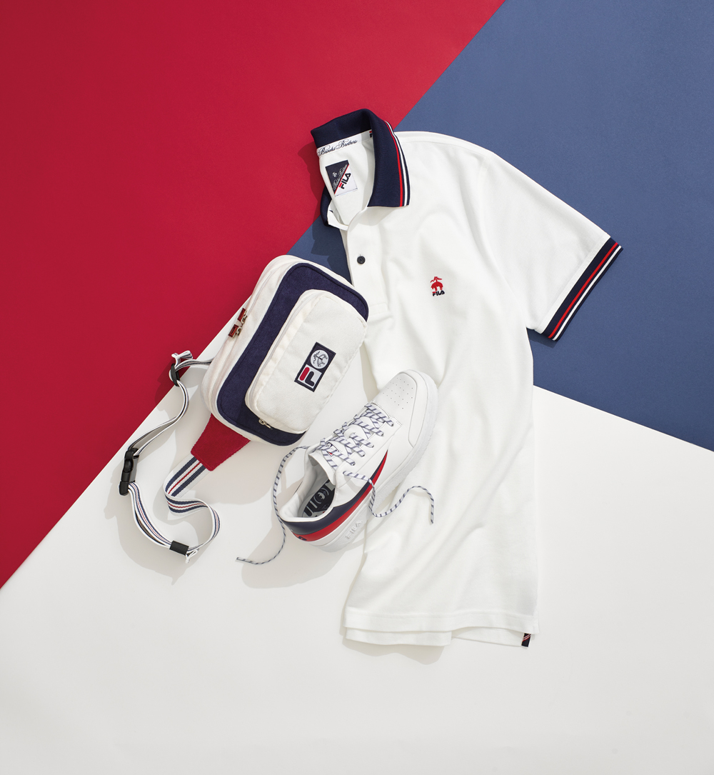 trang phục Brooks Brothers x Fila