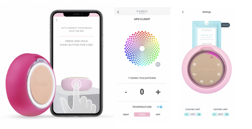 app của máy đắp mặt nạ FOREO UFO 2 