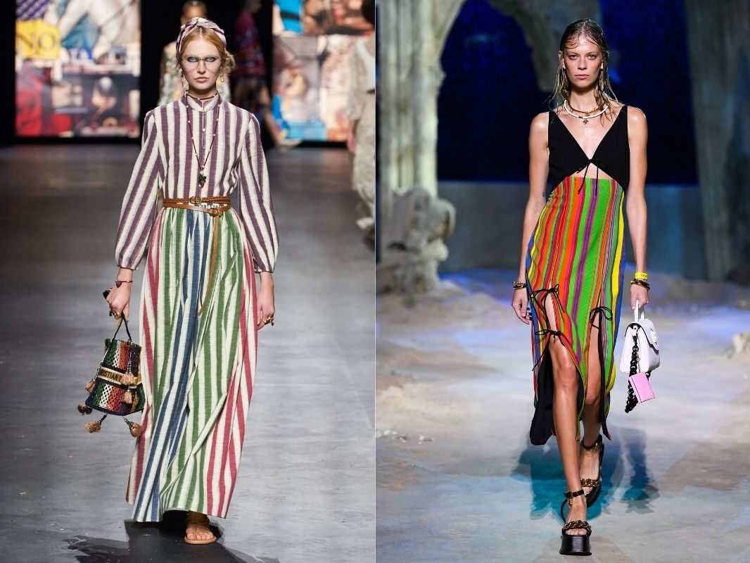 The basic plaid pattern is back this 2021 2 plaid pattern on the catwalk Christian Dior and Versace