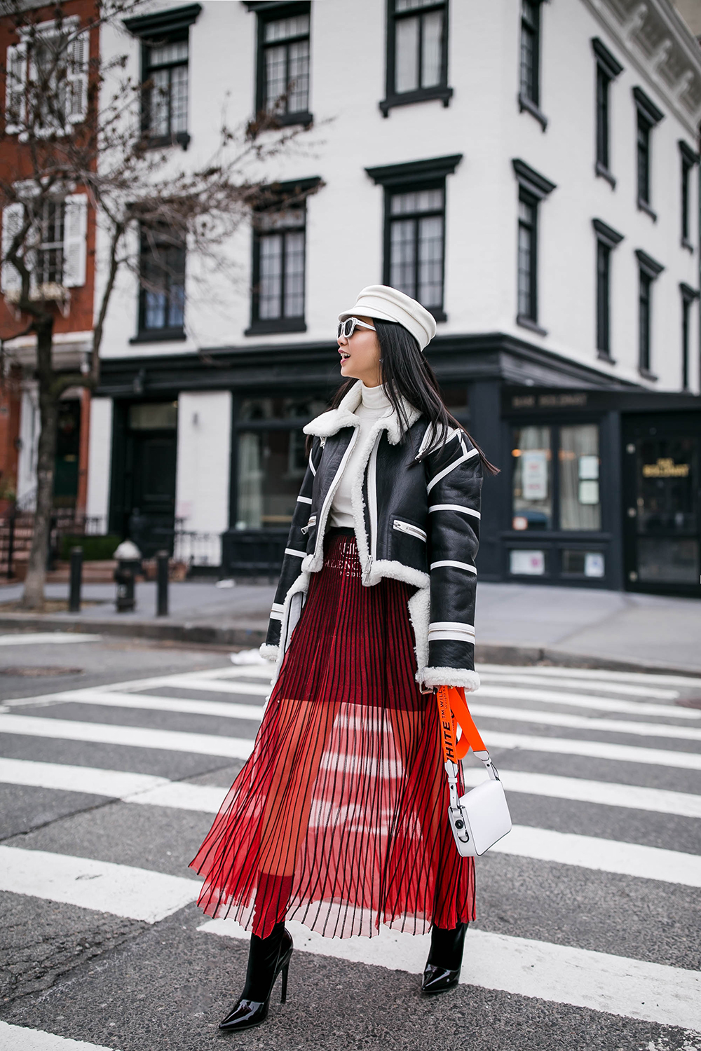 tulle pleated skirt