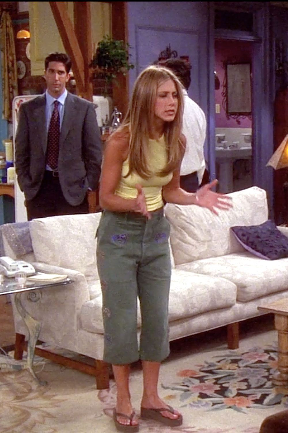 Rachel Green quần thụng jeans