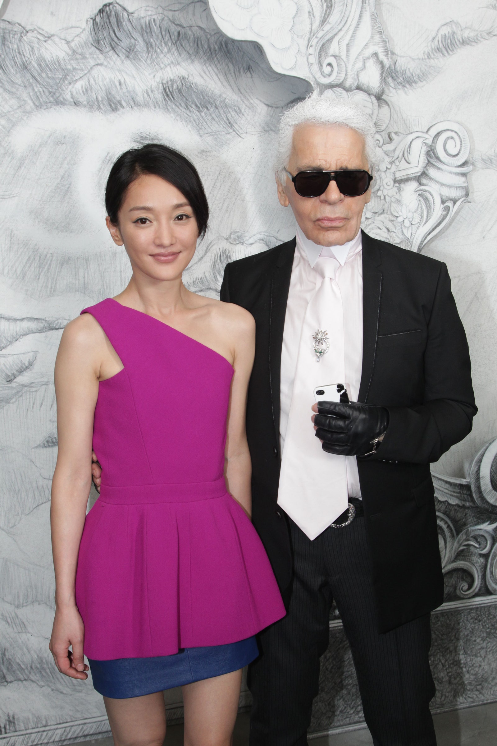 Châu Tấn gặp gỡ NTK Karl Lagerfeld