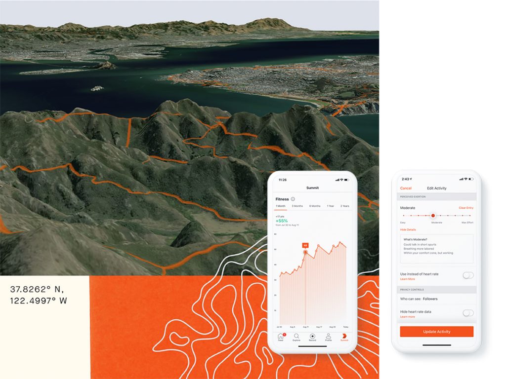 tập luyện với ứng dụng Strava