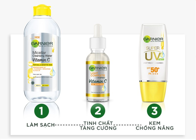 Garnier sản phẩm chăm sóc da ngày Hè