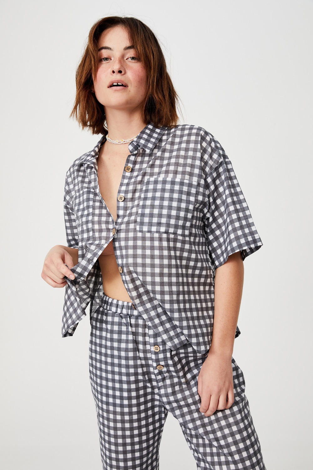 đồ ngủ hoạ tiết gingham